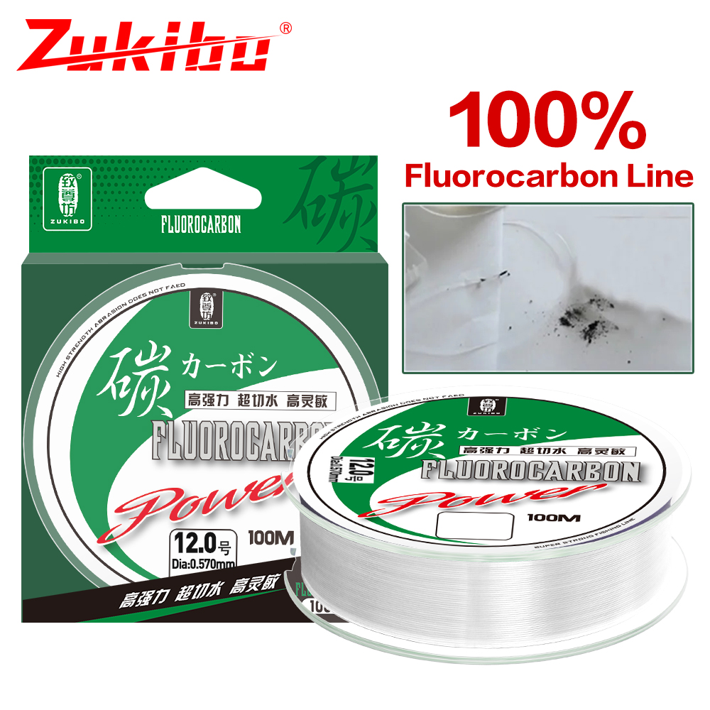 ZUKIBO 50m 100m 100% Fluorocar - Fluorocarbon Line 리뷰 및 가격