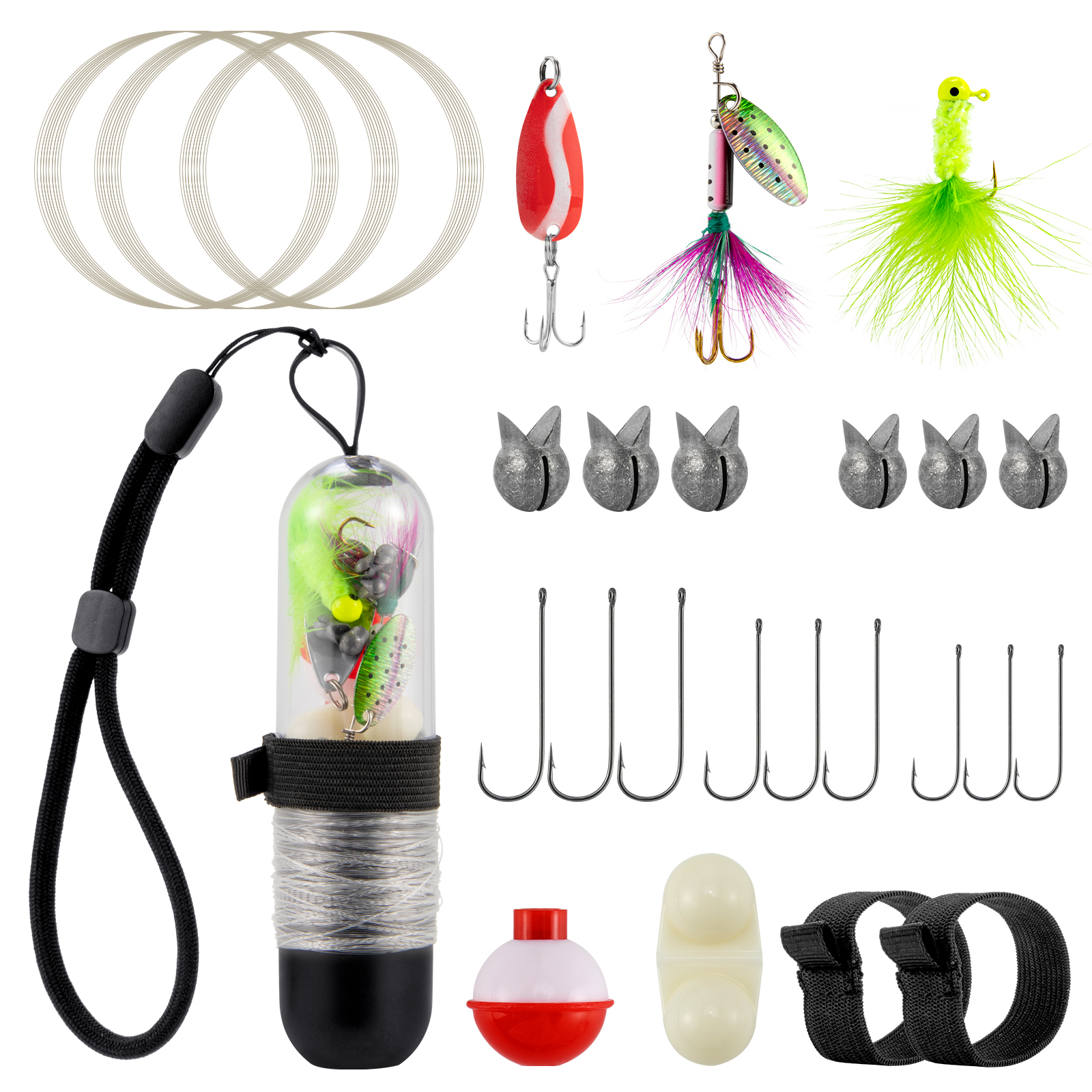 25pcs Survival Fishing Kit Poc - Fishing Line Spool 리뷰 및 가격