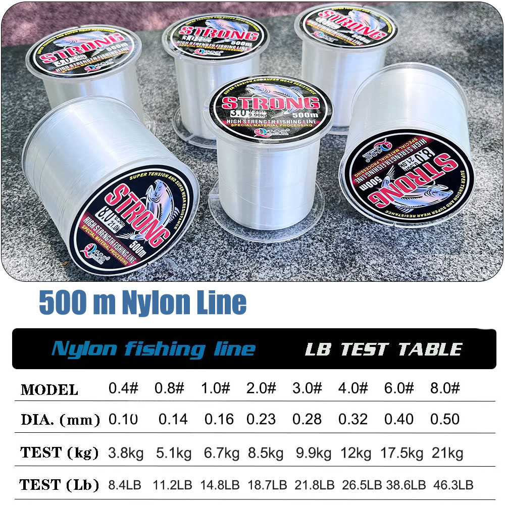 Limnoid 500m Nylon Fishing Lin - Fluorocarbon Line 리뷰 및 가격