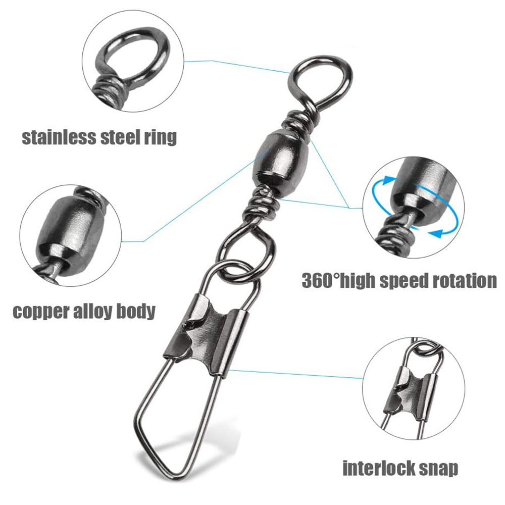 50Pcs Stainless Steel Snap Swi - Freshwater Line 리뷰 및 가격