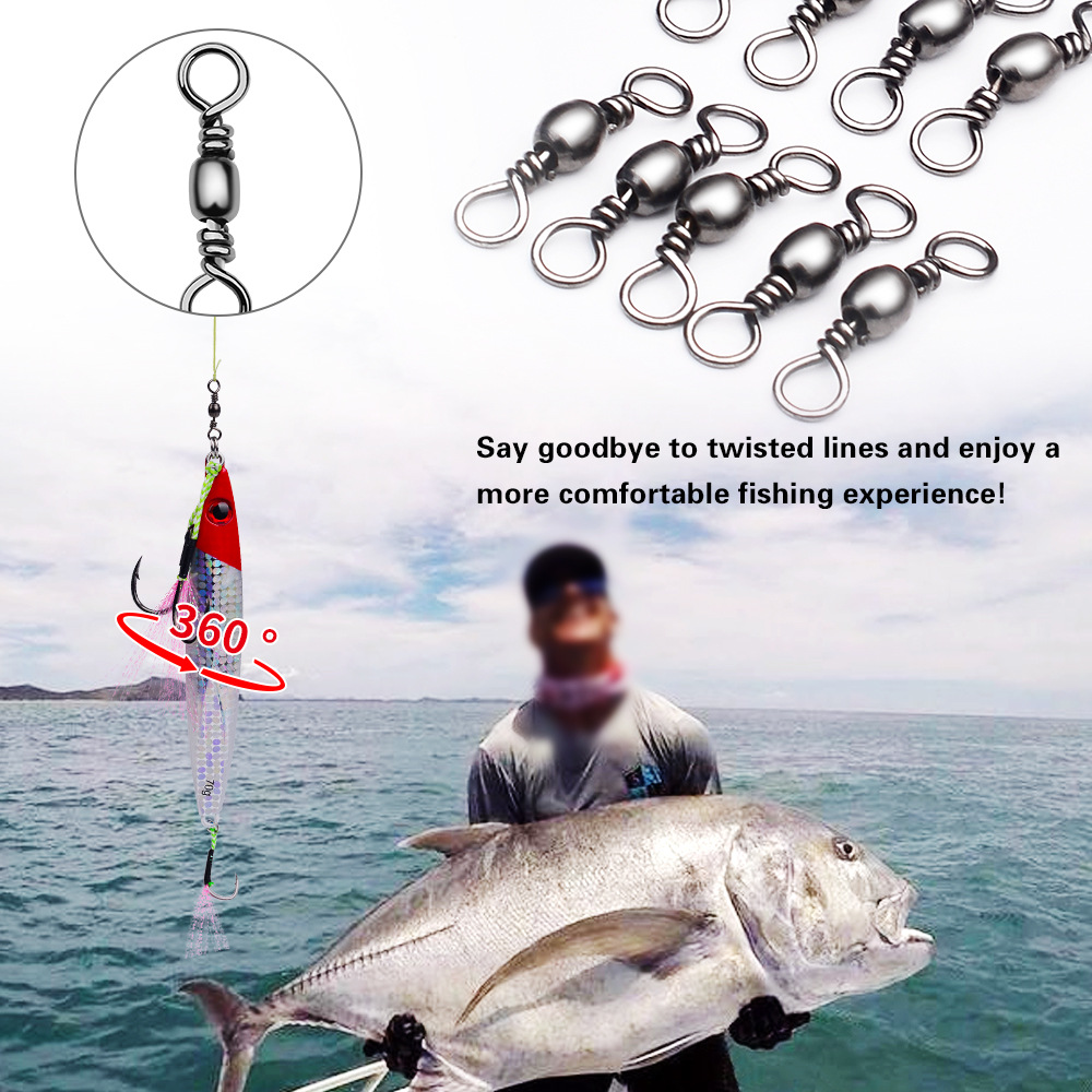 100Pcs Fishing Swivels Connect - Freshwater Line 리뷰 및 가격