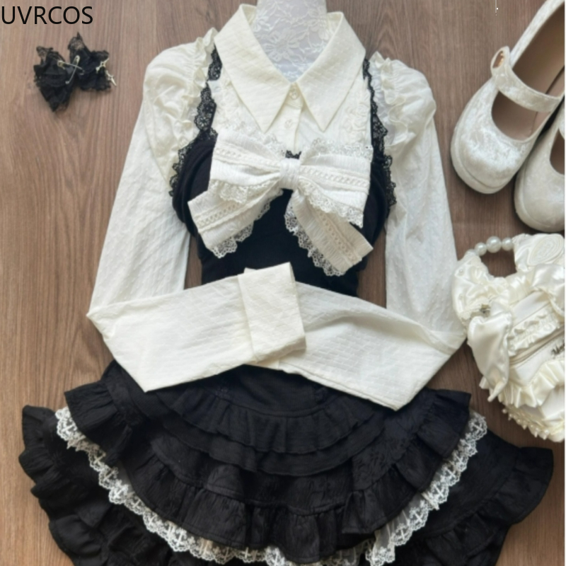 Y2k Aesthetic Lolita Style 3 P - Fly Line 리뷰 및 가격