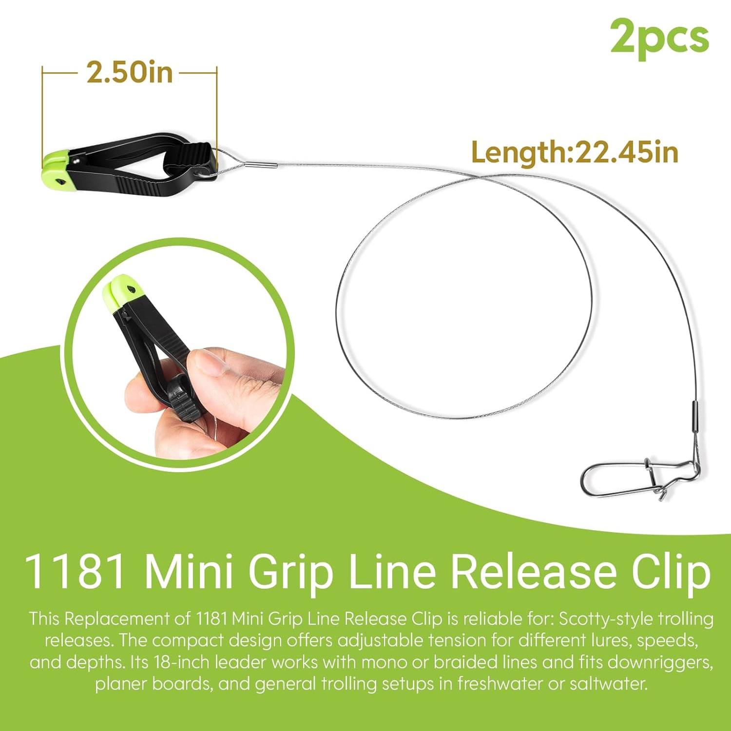 1181 Grip Line Release Clip fo - Leader Line 리뷰 및 가격