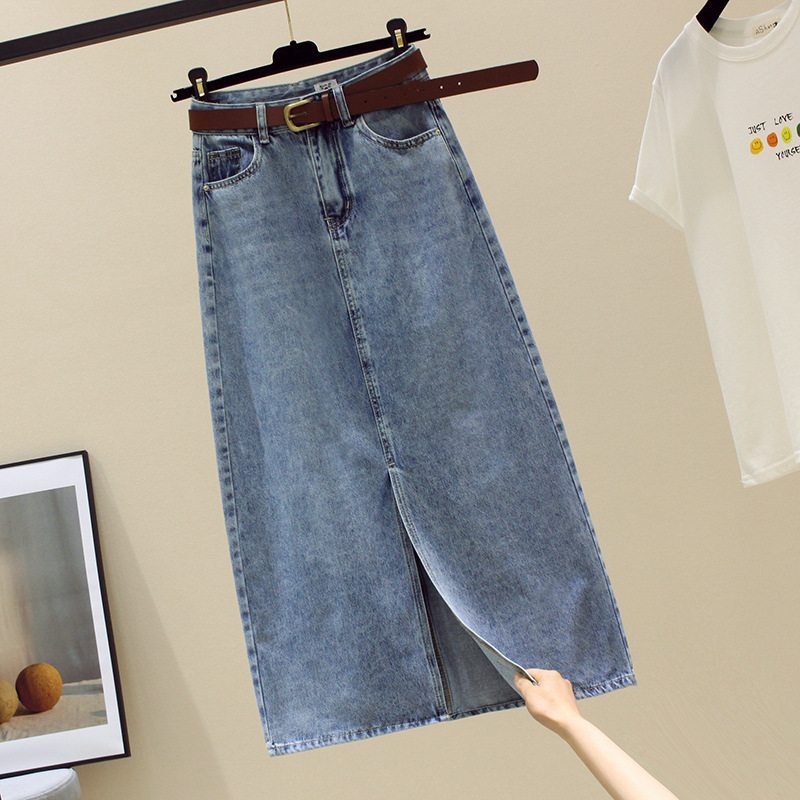 Sexy Wrap Buttocks Denim Skirt - Fly Line 리뷰 및 가격