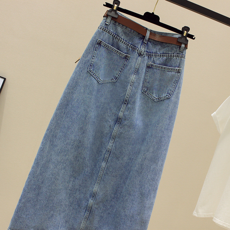 Sexy Wrap Buttocks Denim Skirt - Fly Line 리뷰 및 가격