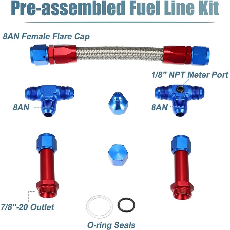 4150 Carburetor Fuel Line Kit  - Braided Line 리뷰 및 가격