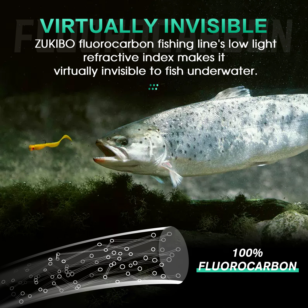 ZUKIBO 100% Fluorocarbon Fishi - Fluorocarbon Line 리뷰 및 가격